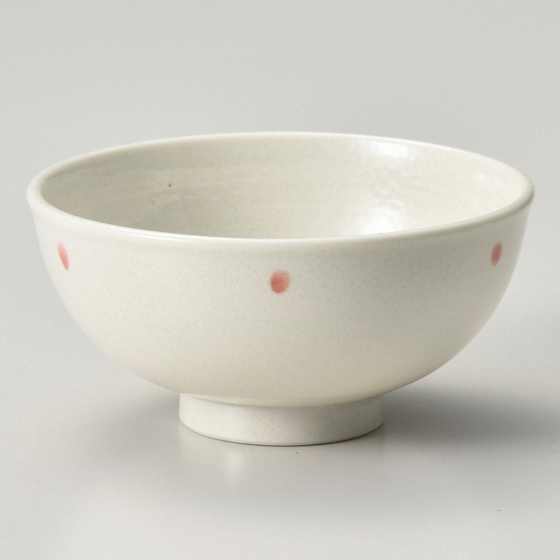 金正陶器 ドット（ピンク）軽量茶碗 1個（ご注文単位1個）【直送品】