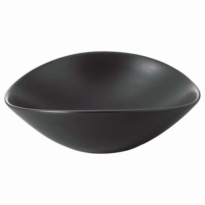 金正陶器 アーバン黒楕円鉢（Ｌ） 1個（ご注文単位1個）【直送品】