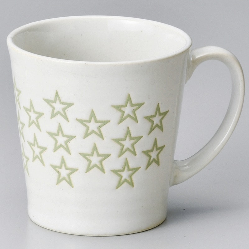 金正陶器 星グリーンマグカップ 1個（ご注文単位1個）【直送品】