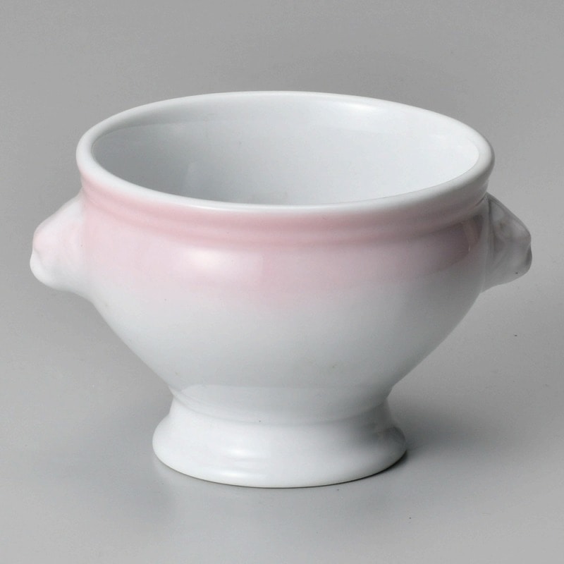 金正陶器 ピンク吹ライオントリフ（中） 1個（ご注文単位1個）【直送品】