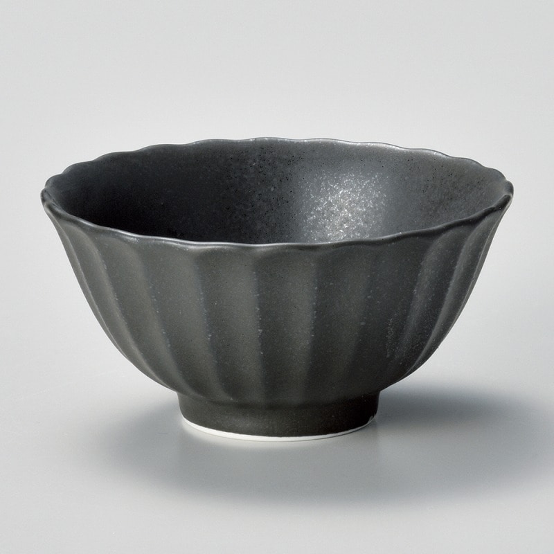 金正陶器 かすみ 黒 １１.５㎝ボウル 1個（ご注文単位1個）【直送品】