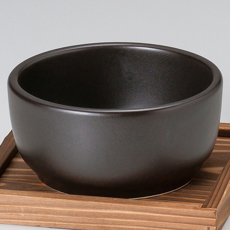 【直送品】金正陶器 深型ビビンバ鍋（小）黒 1個（ご注文単位1個）