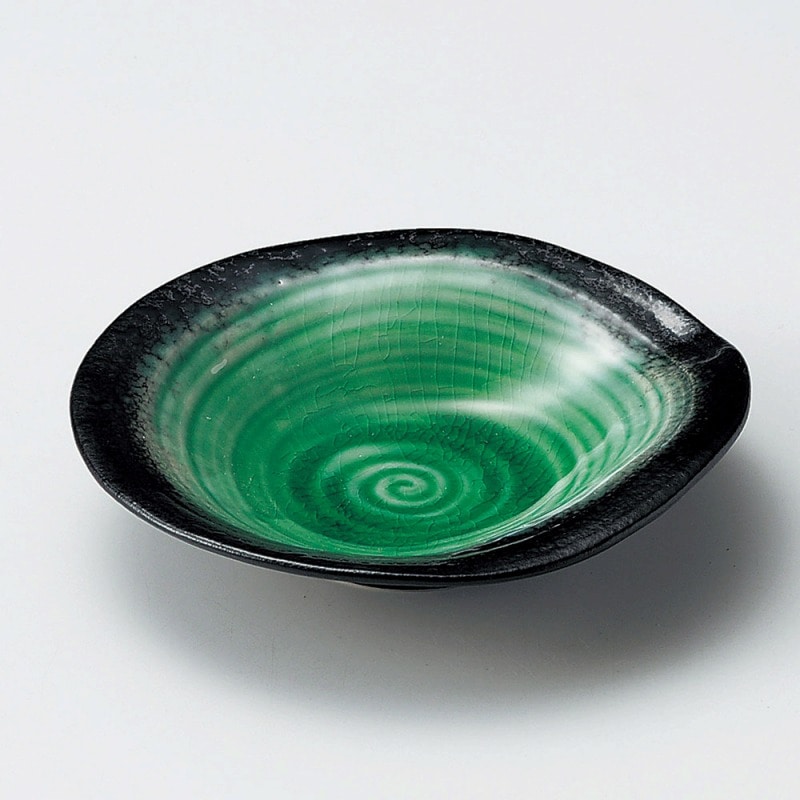 金正陶器 エメラルドグリーン５.５浅鉢 1個（ご注文単位1個）【直送品】