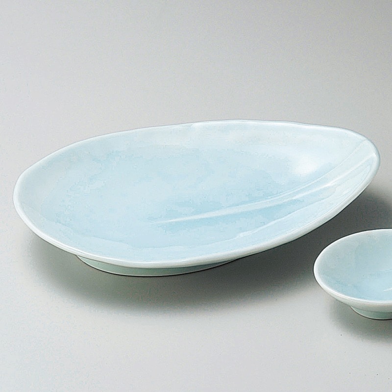 金正陶器 青白磁しずく中皿 1個（ご注文単位1個）【直送品】