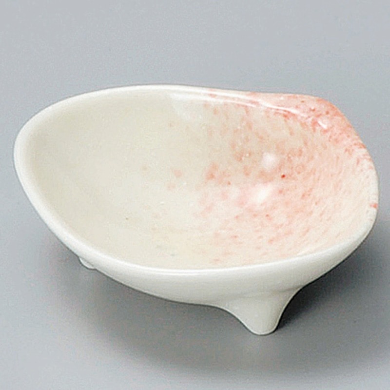 金正陶器 ピンク吹ハマグリ型珍味 1個（ご注文単位1個）【直送品】