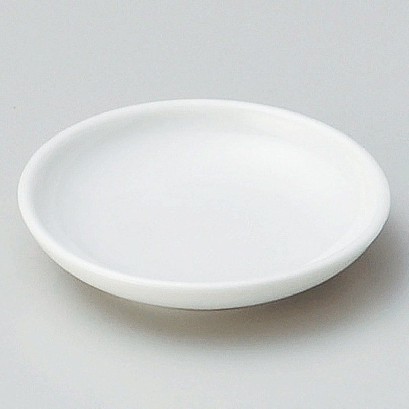 >【直送品】金正陶器 白厚口バター皿 1個（ご注文単位1個）