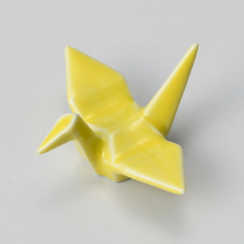 金正陶器 折鶴（黄）箸置 1個（ご注文単位1個）【直送品】