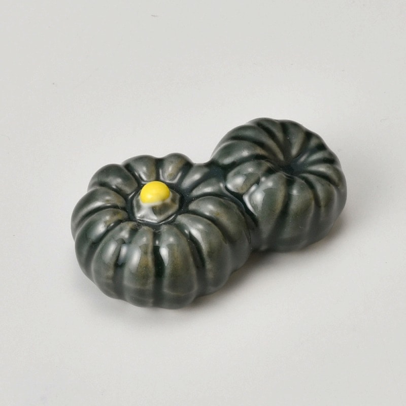 【直送品】金正陶器 ペアーかぼちゃ箸置 1個（ご注文単位1個）