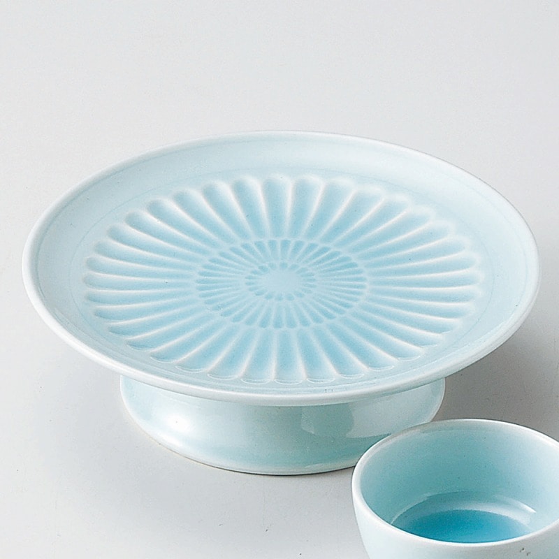 金正陶器 青白磁高台刺身鉢 1個（ご注文単位1個）【直送品】