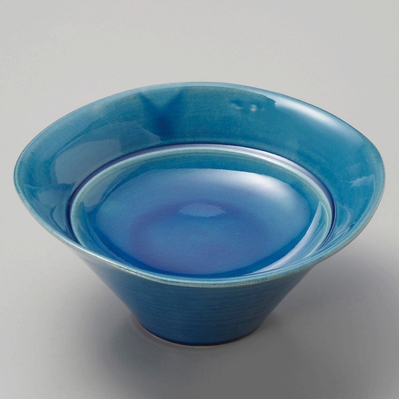 【直送品】金正陶器 藍釉 スタンドプレート 1個（ご注文単位1個）
