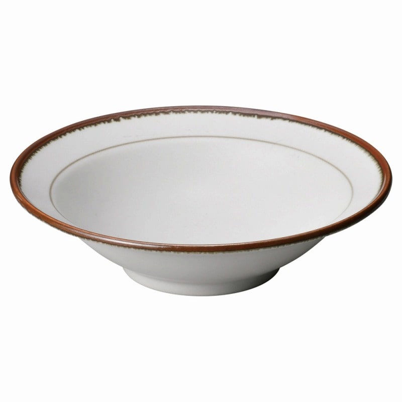 金正陶器 ブラウンエッジ１７㎝浅鉢 1個（ご注文単位1個）【直送品】
