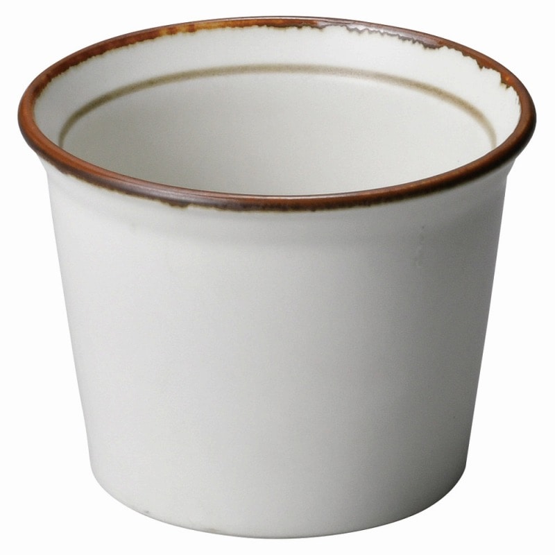 金正陶器 ブラウンエッジカップ 1個（ご注文単位1個）【直送品】