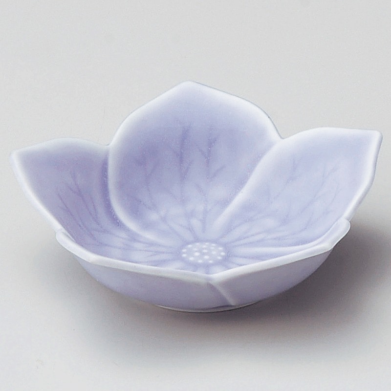 【直送品】金正陶器 紫マット浅小鉢（小） 1個（ご注文単位1個）