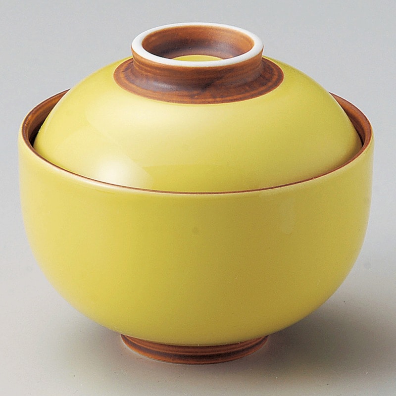 金正陶器 黄釉円菓子碗 1個（ご注文単位1個）【直送品】
