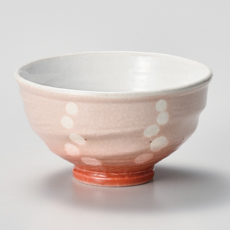 金正陶器 ピンク吹水玉茶碗 1個（ご注文単位1個）【直送品】