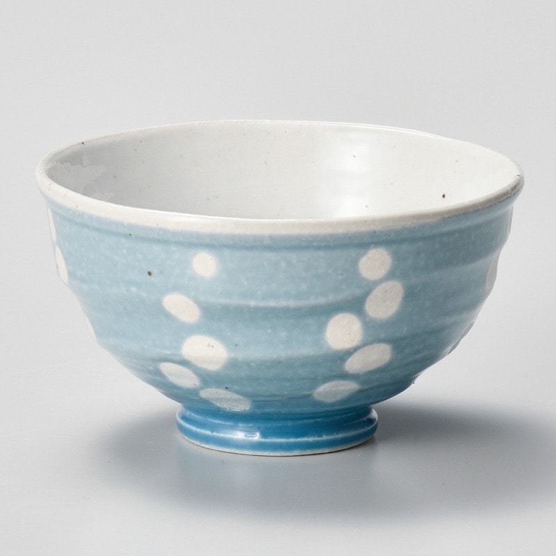 金正陶器 ブルー吹水玉茶碗 1個（ご注文単位1個）【直送品】