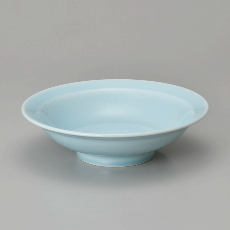 金正陶器 スーパー青白磁２４㎝高台皿 1個（ご注文単位1個）【直送品】