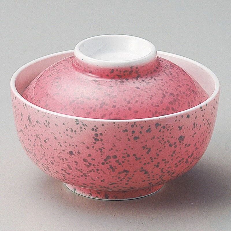 【直送品】金正陶器 ピンク紺吹菓子碗 1個（ご注文単位1個）