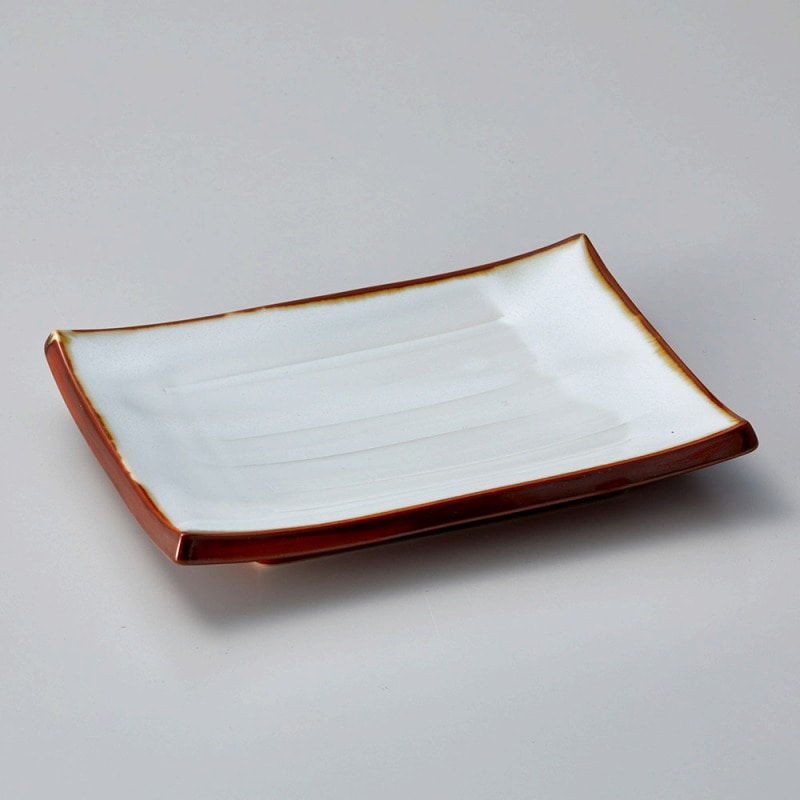 金正陶器 紅釉焼物皿 1個（ご注文単位1個）【直送品】
