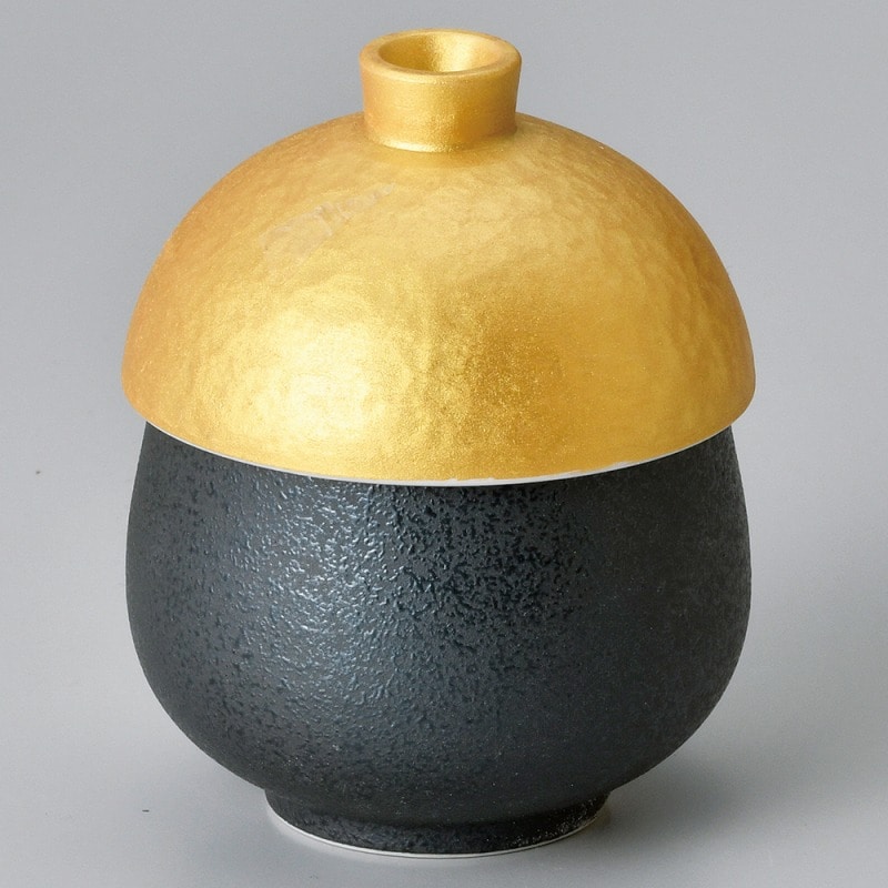 金正陶器 シルクゴールド鈴型蓋物 1個（ご注文単位1個）【直送品】