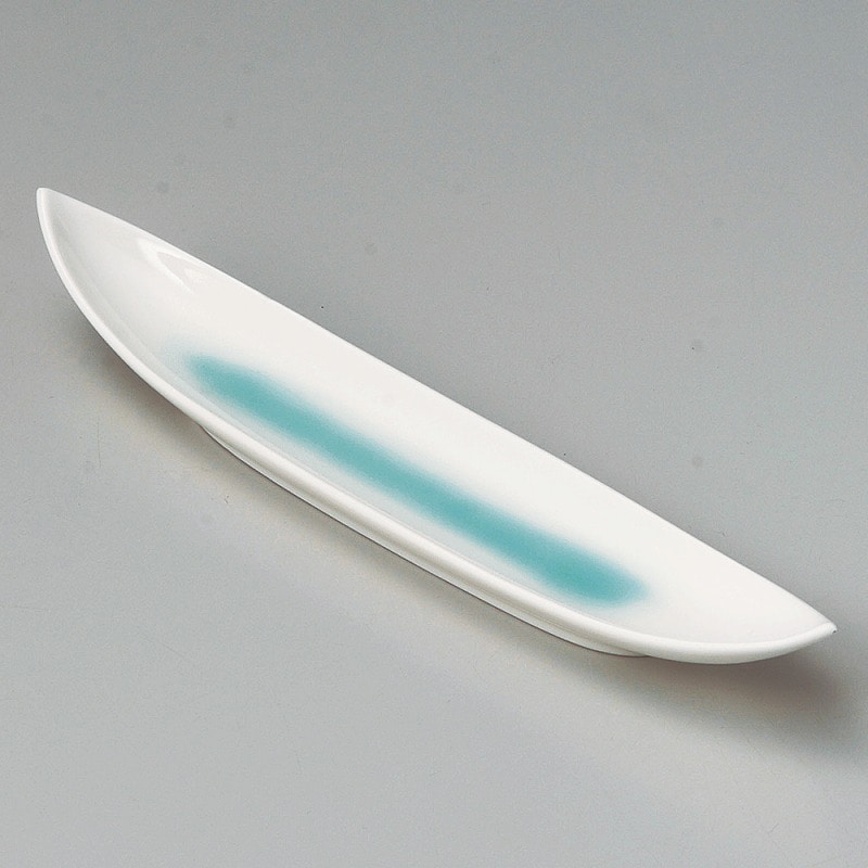 金正陶器 青白磁舟型９.０寸前菜皿 1個（ご注文単位1個）【直送品】