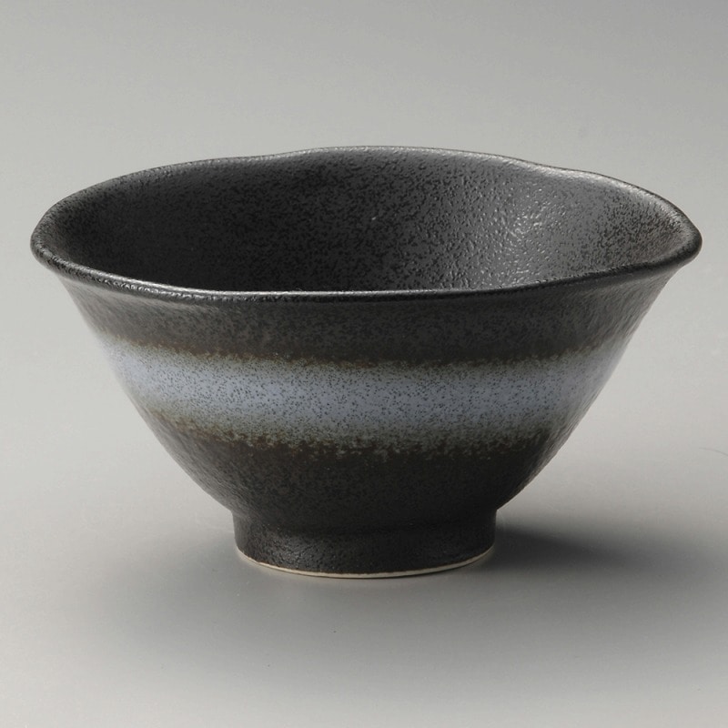 >金正陶器 白吹黒水晶5.0丼 1個（ご注文単位1個）【直送品】