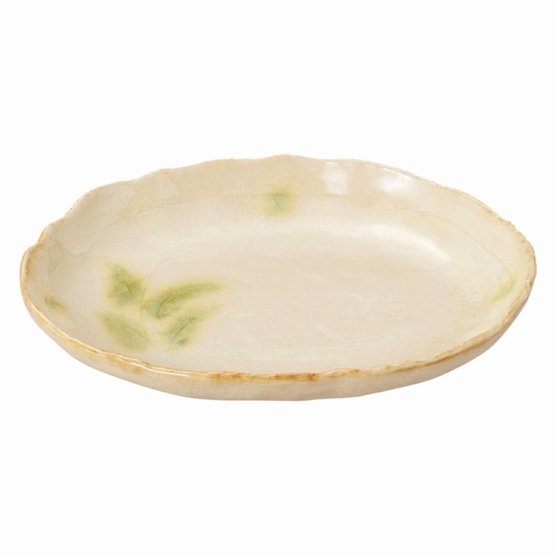 金正陶器 彫芦小判型皿（中） 1個（ご注文単位1個）【直送品】