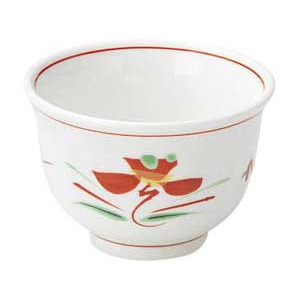 >金正陶器 赤絵花紋煎茶 1個（ご注文単位1個）【直送品】