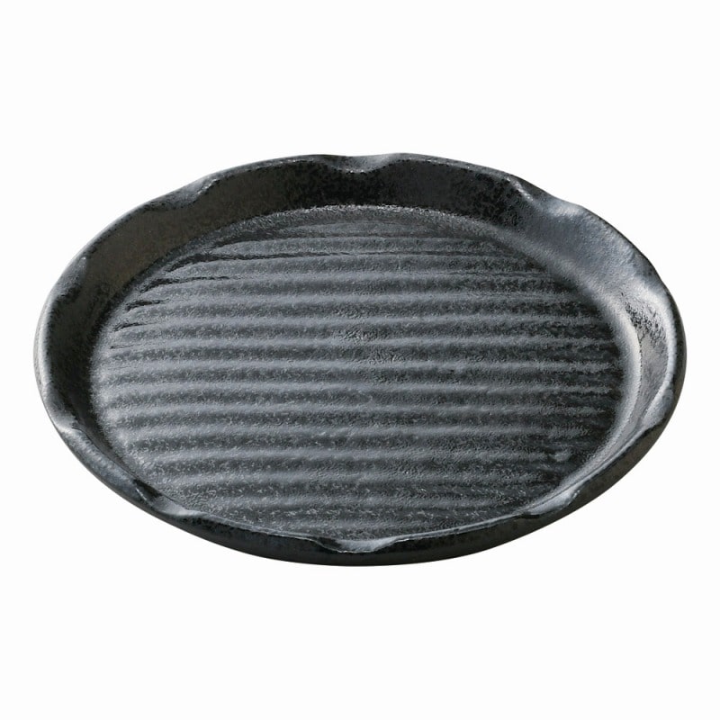 金正陶器 機能食器１６㎝串皿 黒耀 1個（ご注文単位1個）【直送品】