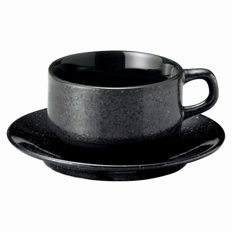 >金正陶器 黒御影スタックカプチーノ碗 1個 ※カップ単品のみ（ご注文単位1個）【直送品】