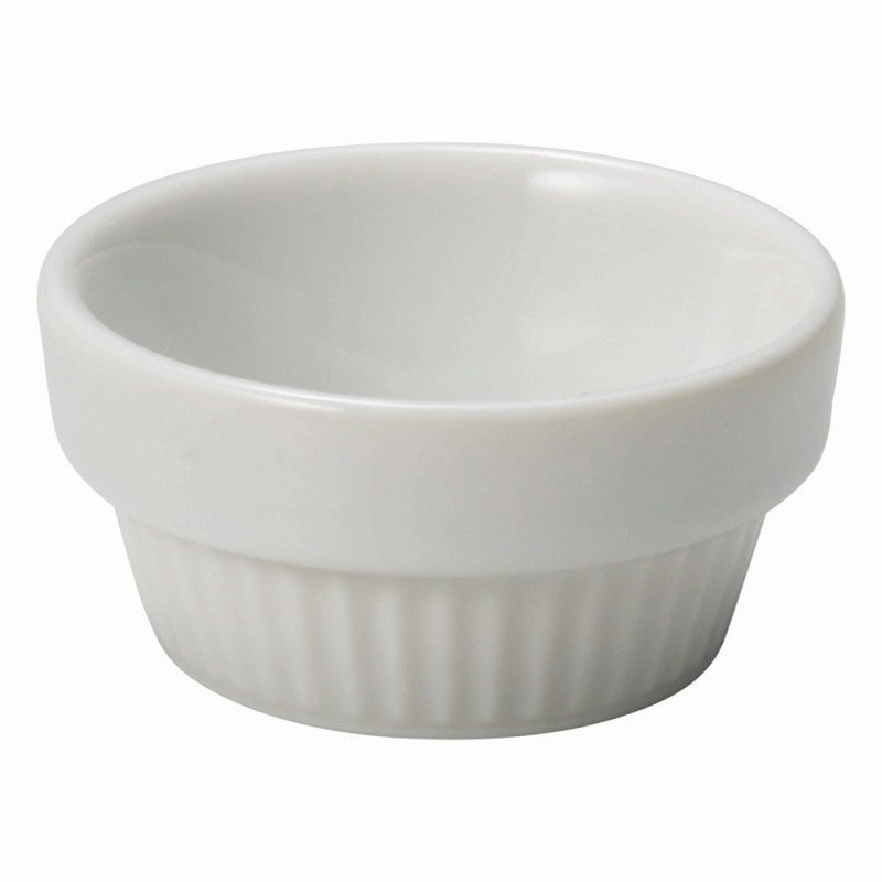 金正陶器 オーブンレンジウェア５㎝スタックスフレ白 1個（ご注文単位1個）【直送品】