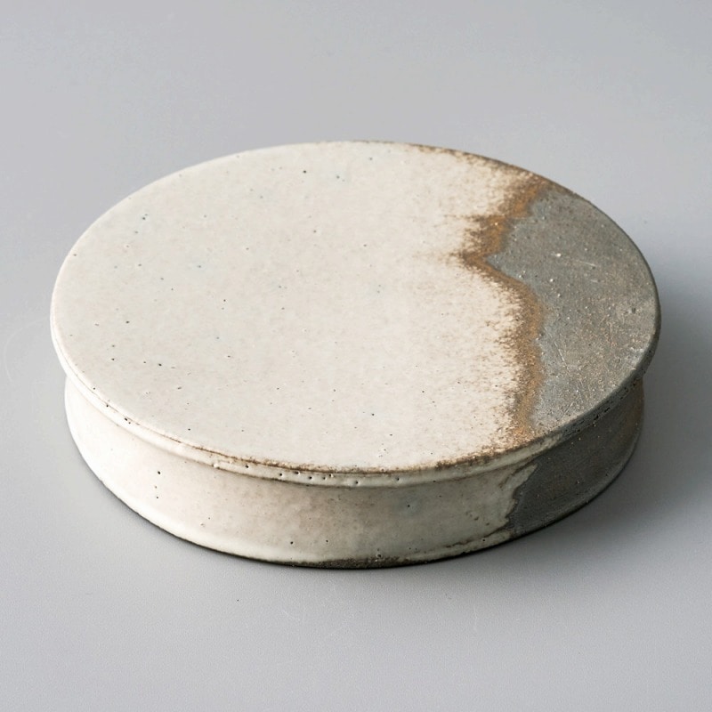金正陶器 灰釉粉引5.6台皿 1個（ご注文単位1個）【直送品】
