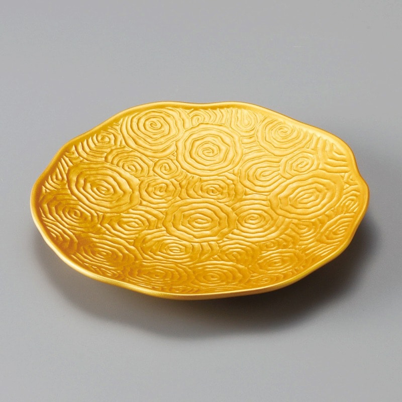 金正陶器 金彩渦彫6.0皿 1個（ご注文単位1個）【直送品】