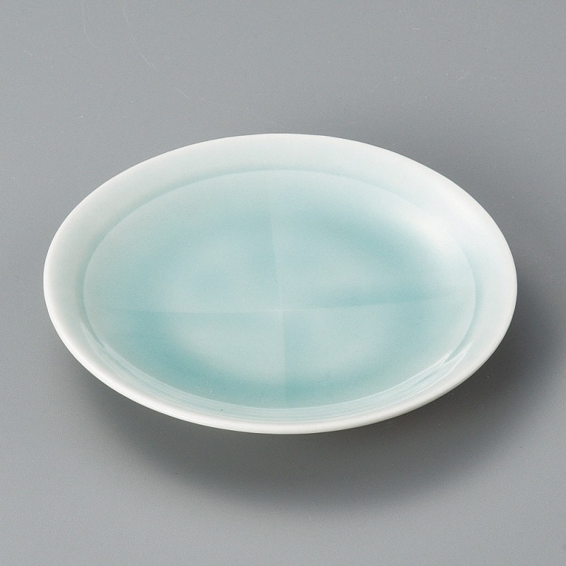 金正陶器 十字青白磁4.0皿 1個（ご注文単位1個）【直送品】