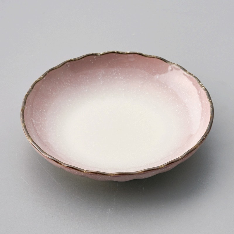 >【直送品】金正陶器 小雪紫菊型4.0皿 1個（ご注文単位1個）