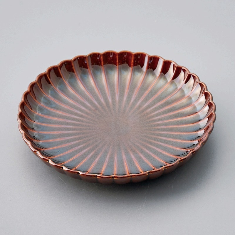 金正陶器 ｱﾒ菊型4.0皿 1個（ご注文単位1個）【直送品】