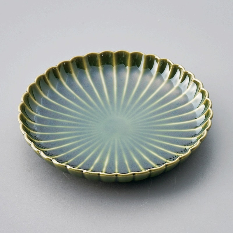 【直送品】金正陶器 ｵﾘﾍﾞ菊型4.0皿 1個（ご注文単位1個）