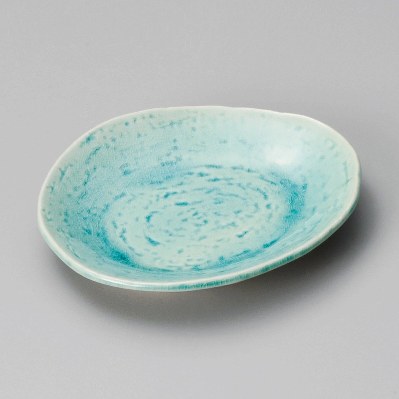 金正陶器 ﾄﾙｺ釉変形皿 1個（ご注文単位1個）【直送品】