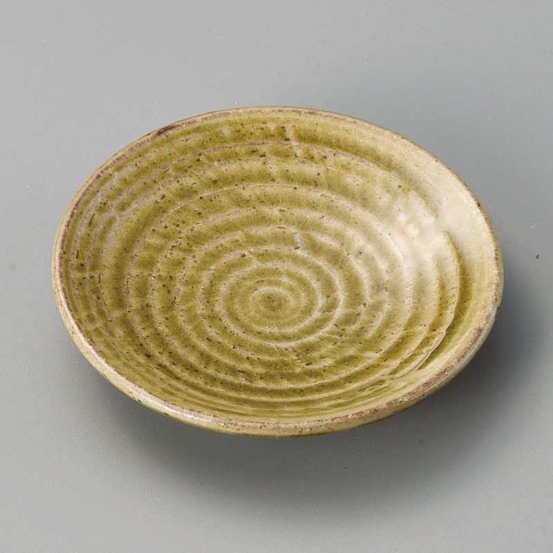 金正陶器 灰釉古代丸4.5皿 1個（ご注文単位1個）【直送品】