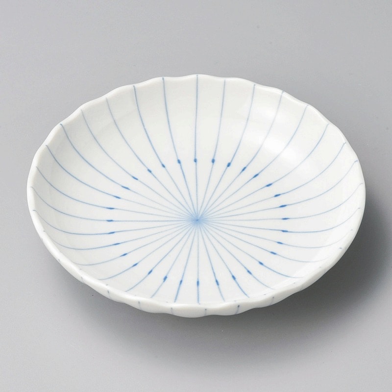 【直送品】金正陶器 ﾋﾟﾝｽﾄﾗｲﾌﾟ 菊型3.5皿 1個（ご注文単位1個）