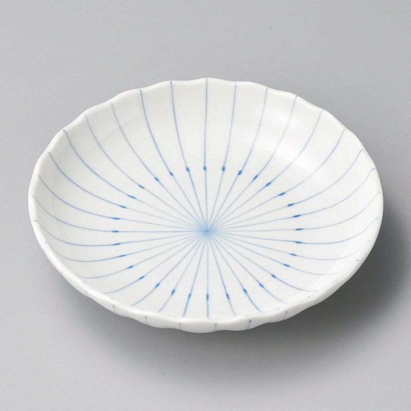 【直送品】金正陶器 ﾋﾟﾝｽﾄﾗｲﾌﾟ 菊型5.0皿 1個（ご注文単位1個）