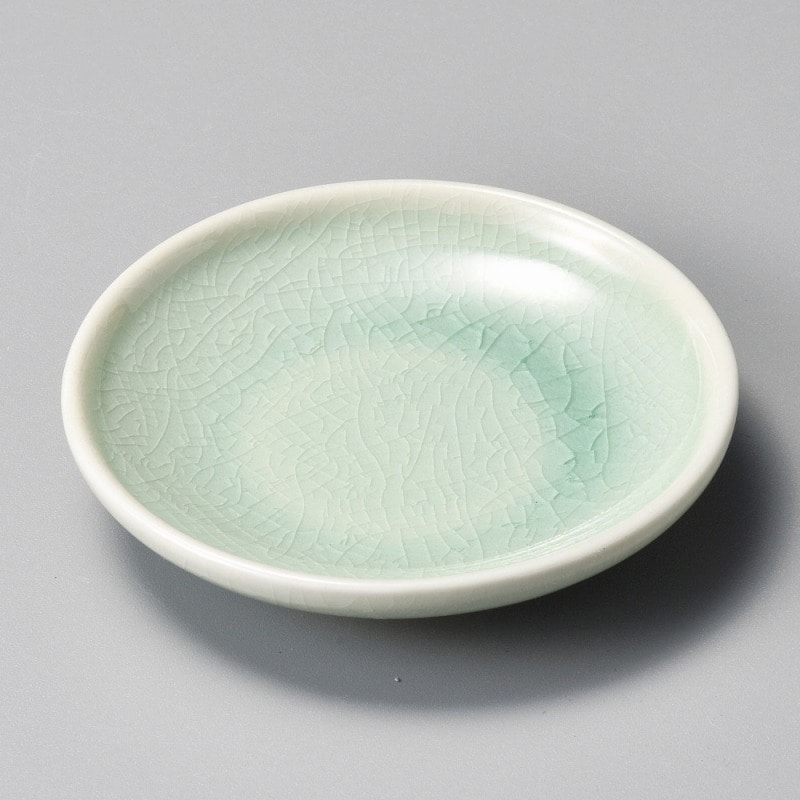 【直送品】金正陶器 ﾋﾞｰﾄﾞﾛ灰釉3.5丸皿 1個（ご注文単位1個）