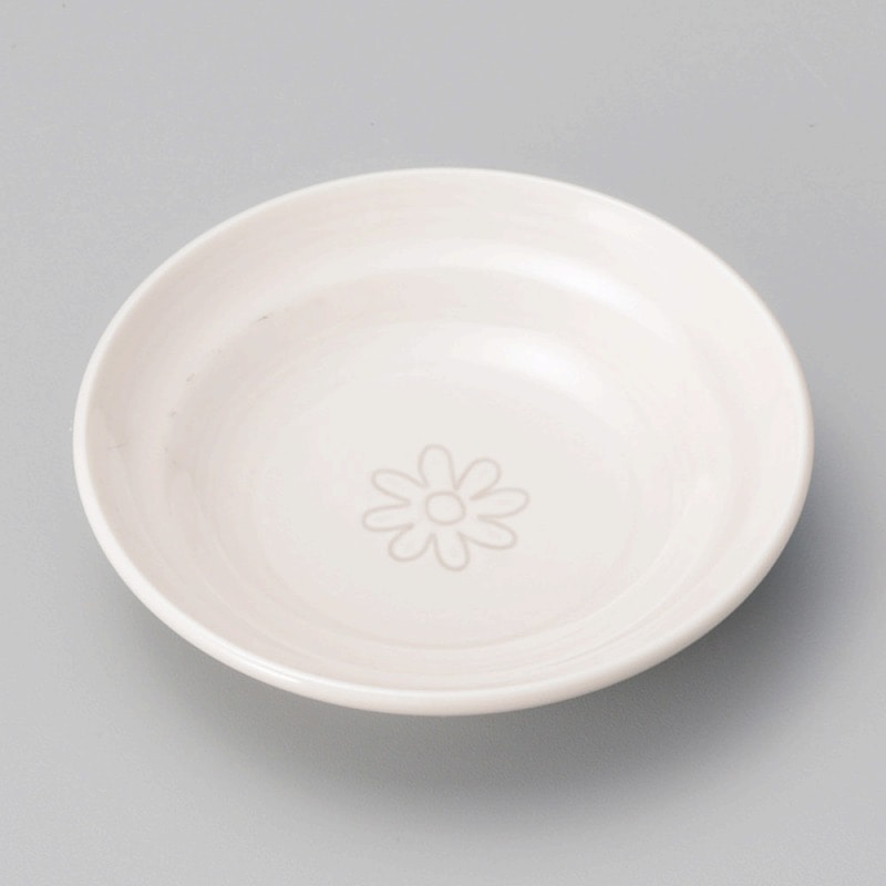 >【直送品】金正陶器 ﾋﾟﾝｸ(菊紋)3.5丸皿 1個（ご注文単位1個）