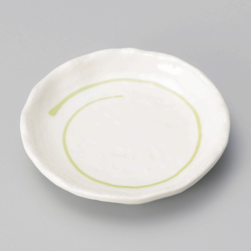金正陶器 ﾋﾜﾗｲﾝ足付丸小皿 1個（ご注文単位1個）【直送品】