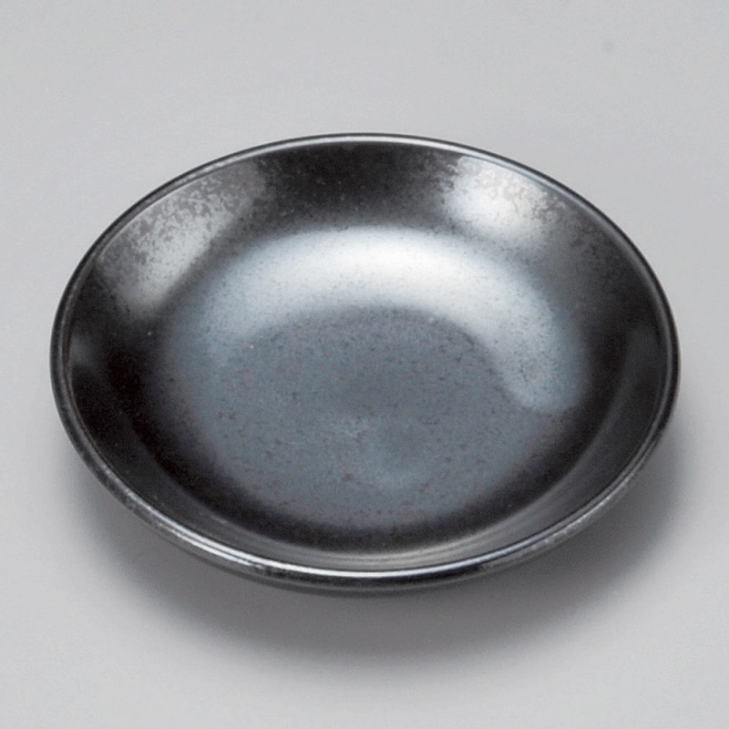【直送品】金正陶器 鉄結晶丸2.8小皿 1個（ご注文単位1個）