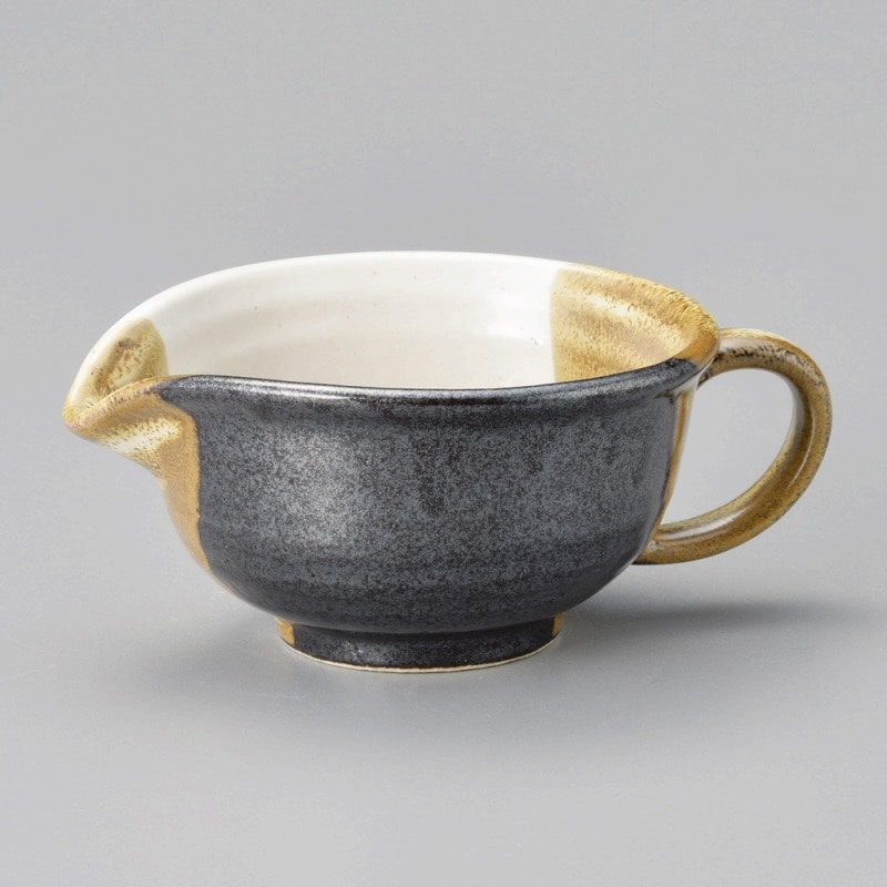 金正陶器 茶塗り分ﾄﾞﾚｯｼﾝｸﾞ鉢(中) 1個（ご注文単位1個）【直送品】