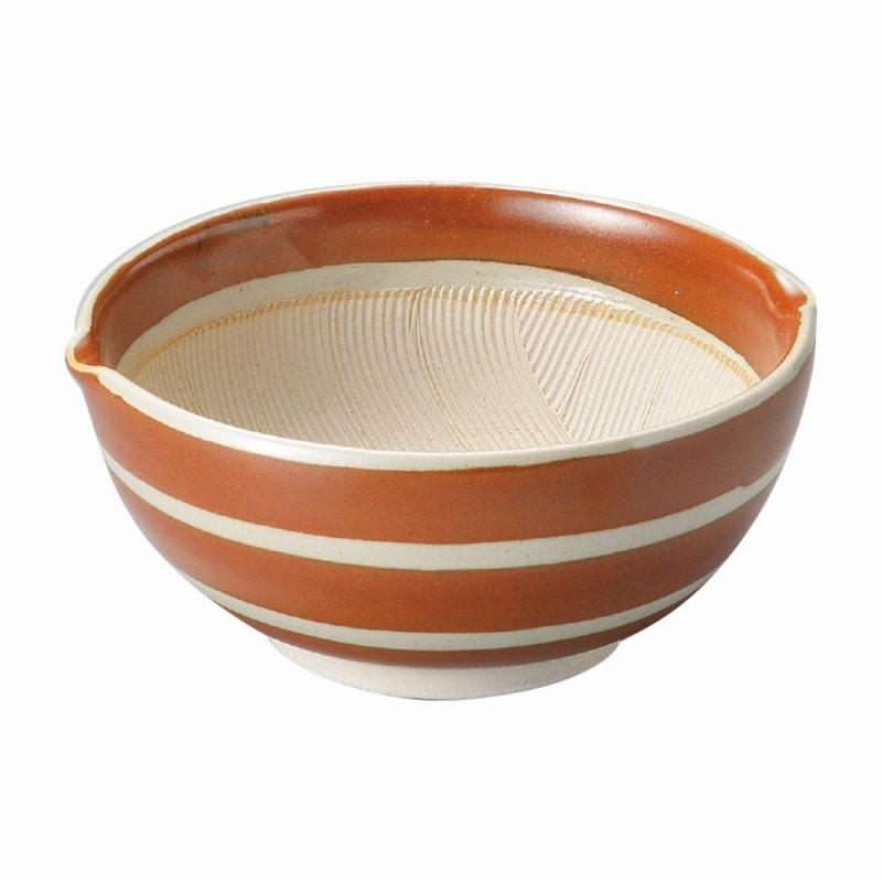 【直送品】金正陶器 ﾎﾞｰﾀﾞｰ波紋丸型すり鉢3.5号 1個（ご注文単位1個）