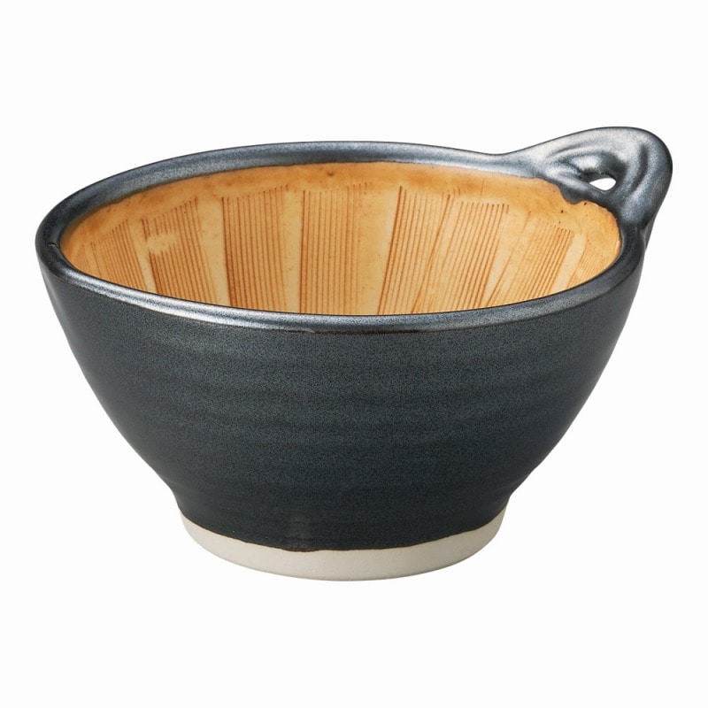 金正陶器 黒釉納豆すり鉢 1個（ご注文単位1個）【直送品】