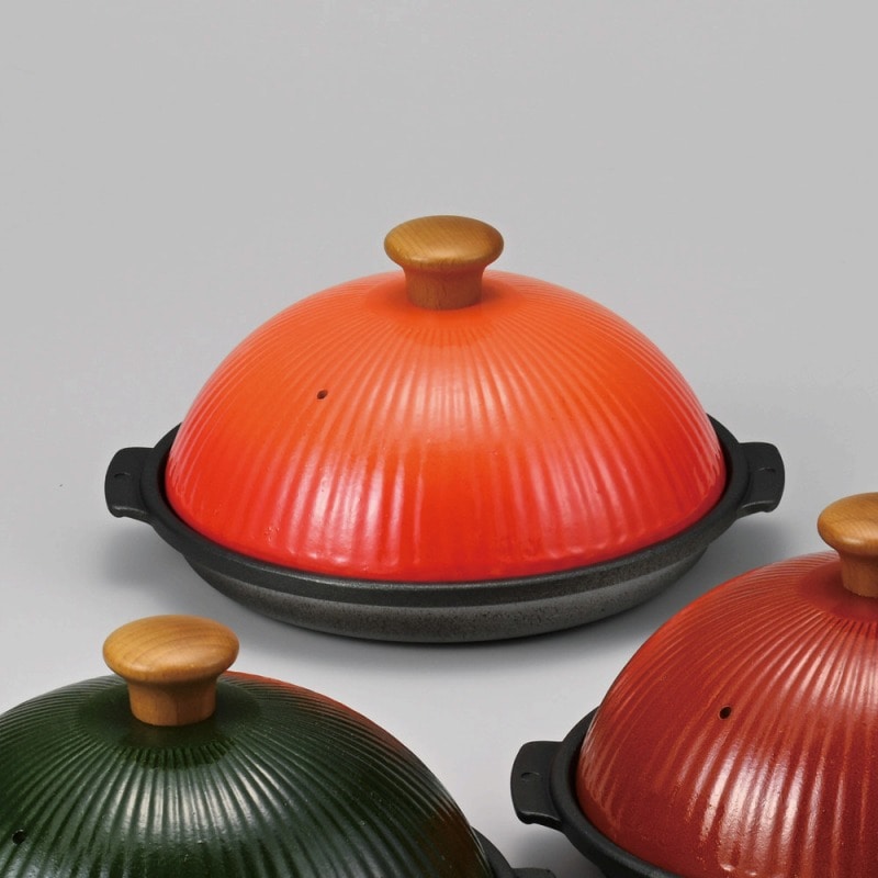 金正陶器 ﾄﾞｰﾑ型蒸鍋(京ｱﾒ)φ19 1個（ご注文単位1個）【直送品】