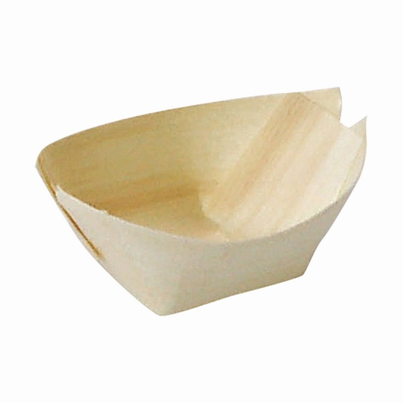 金正陶器 経木容器(ﾎﾟﾌﾟﾗ)舟皿(100枚入)小･深型 1個（ご注文単位1個）【直送品】
